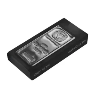 Sztabka srebra Germania Mint Cast Bar 1000 gramów