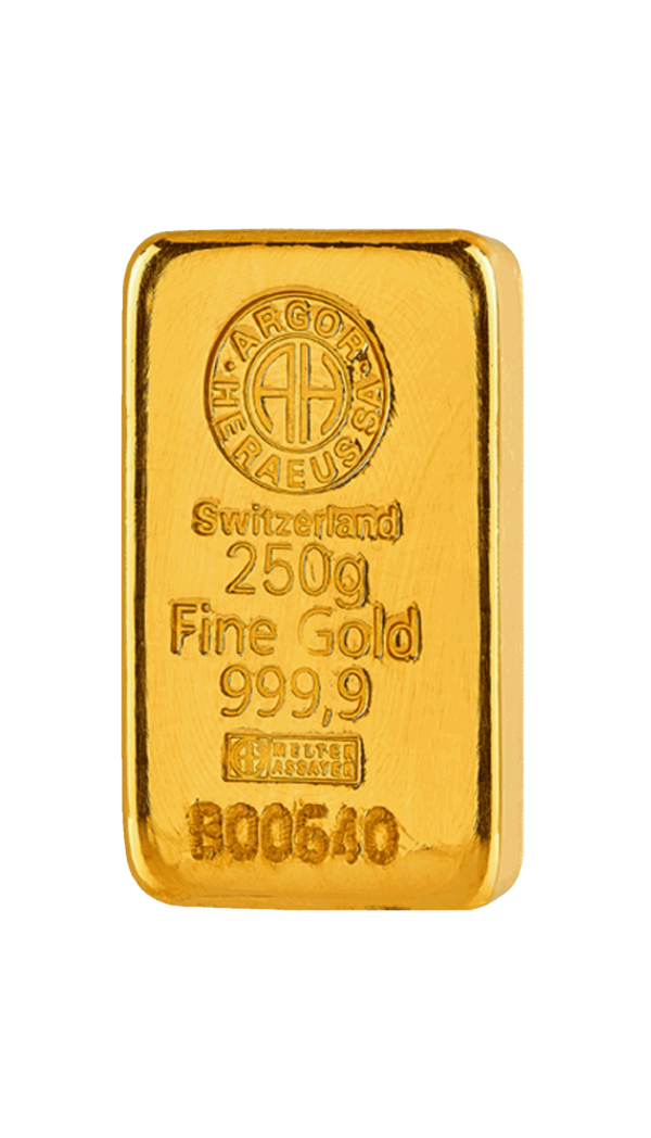 Sztabka złota Argor-Heraeus 250 gramów
