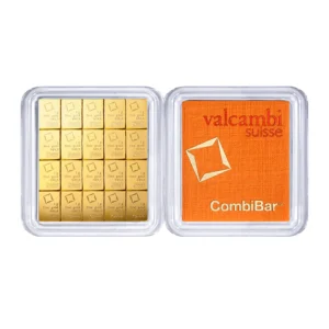 Sztabka złota CombiBar (Multicard) Valcambi 20x1 gram