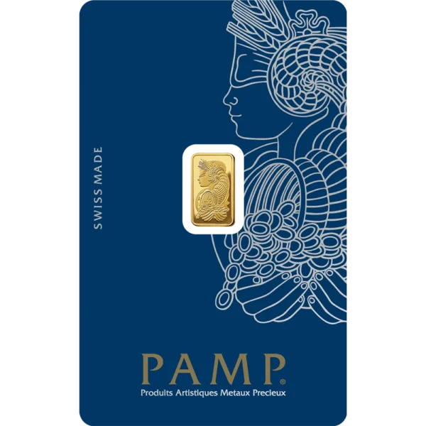 Sztabka złota Fortuna PAMP 1 gram