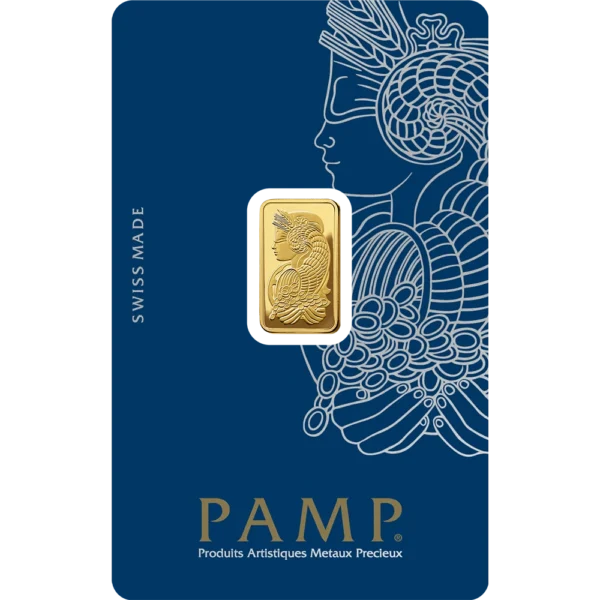 Sztabka złota Fortuna PAMP 2,5 grama
