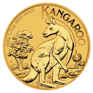 Złota moneta Australijski Kangur 1/2 uncji złota