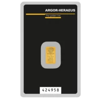 Sztabka złota 1 gram Argor-Heraeus
