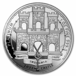 Platynowa Moneta, Castle Coin, PAMP, 1 uncja