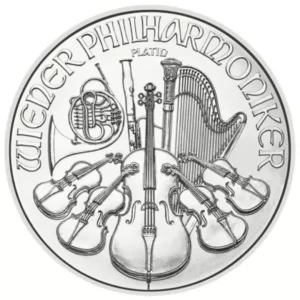 Platynowa Moneta, Wiedeński Filharmonik, Austrian Mint, 1/25 uncji