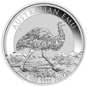 Srebrna moneta Australijski Emu 2018 - 1 uncja srebra