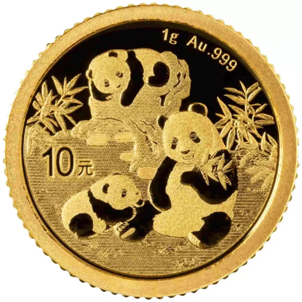 Złota moneta Chińska Panda 2025 - 1 gram złota