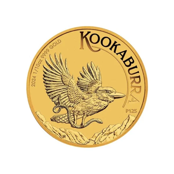 Złota moneta Kookaburra 2024 - 1/10 uncji złota