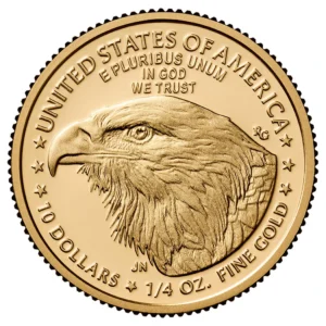Zlota moneta Amerykanski Orzel 1 4 uncji zlota