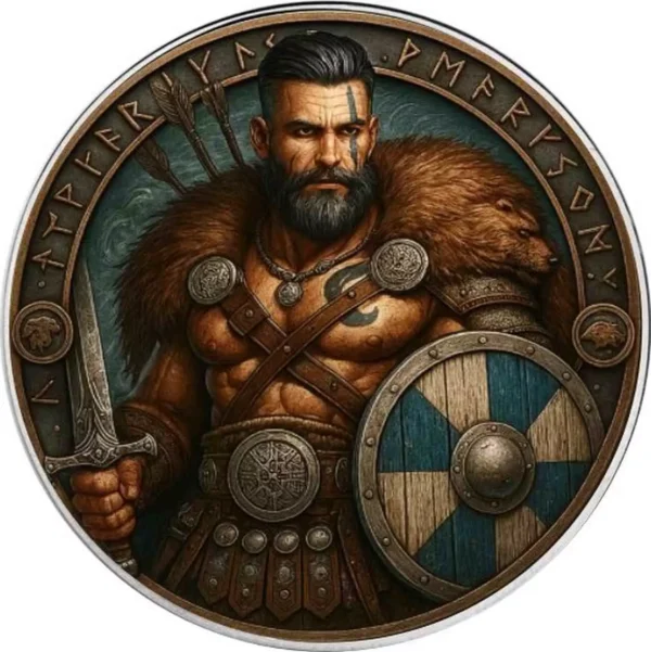 Srebrna moneta Thorin Steelheart - The Vikings - Amerykański Orzeł 2025 - 1 uncja srebra
