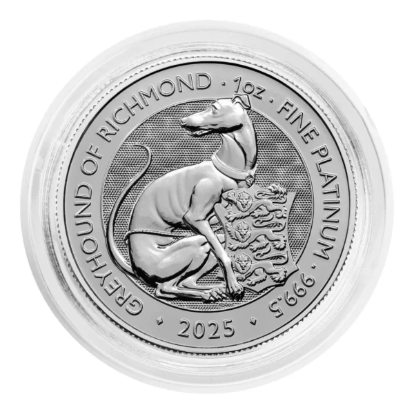 Platynowa moneta The Royal Tudor Beasts: The Greyhound of Richmond 1 uncja Platyny 2025