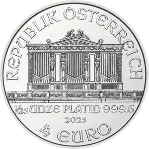 Platynowa moneta Wiedeński Filharmonik 2025 - 1/25 uncji platyny