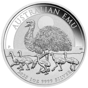 Srebrna moneta Australijski Emu 2025 - 1 uncja srebra