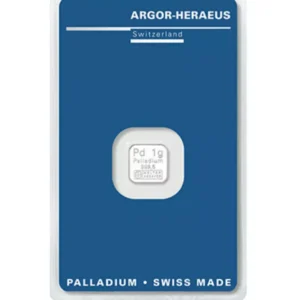 Sztabka palladu Argor-Heraeus 1 gram