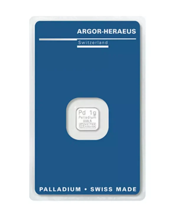 Sztabka palladu Argor-Heraeus 1 gram
