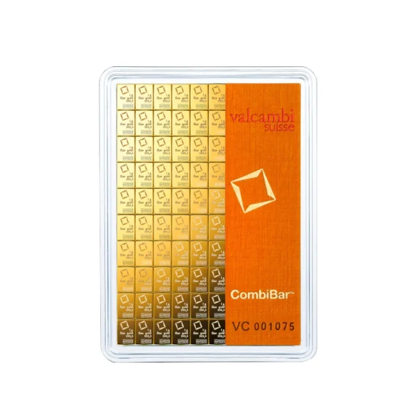 Sztabka złota CombiBar (Multicard) Valcambi 100×1 gram