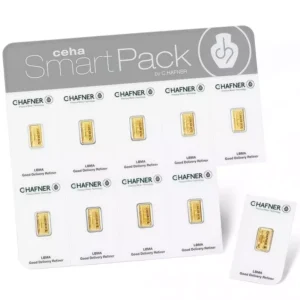 Sztabka złota Smartpack C.Hafner 10 x 1 gram