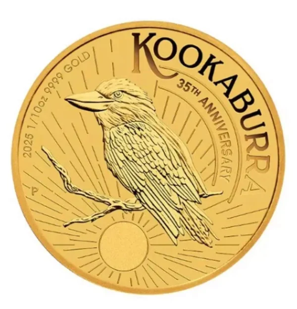 Złota moneta Kookaburra 2025 - 1/10 uncji złota