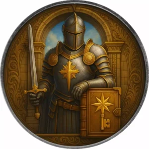 Srebrna moneta Knights of Honour: Oathkeeper - Amerykański Orzeł 2025 - 1 uncja srebra