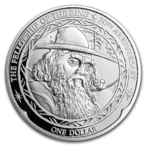 Srebrna moneta Gandalf Lord Of The Rings - 1 uncja srebra