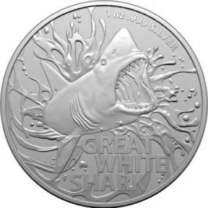 Srebrna moneta Great White Shark 2021 - 1 uncja srebra