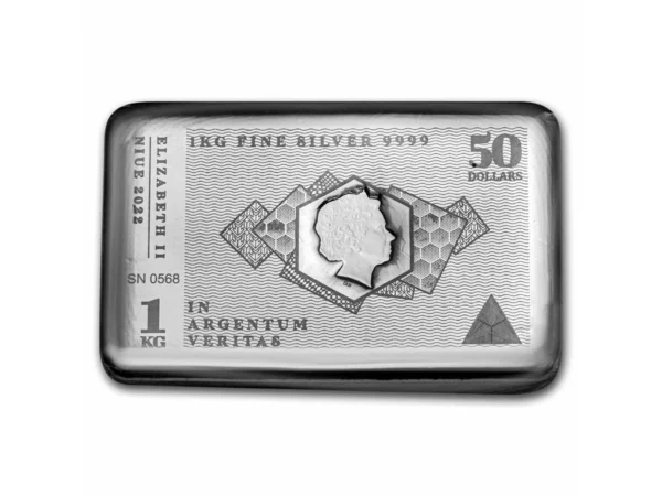 Sztabka srebra Pressburg Mint 2022 - 1 kilogram srebra