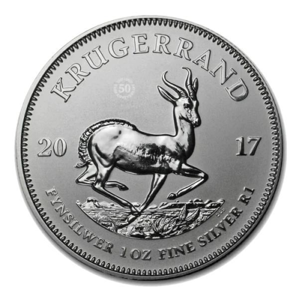 Srebrna moneta Krugerrand 50 rocznica 2017 - 1 uncja srebra