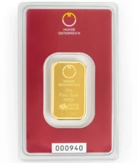 Sztabka 10g złota Austrian Mint