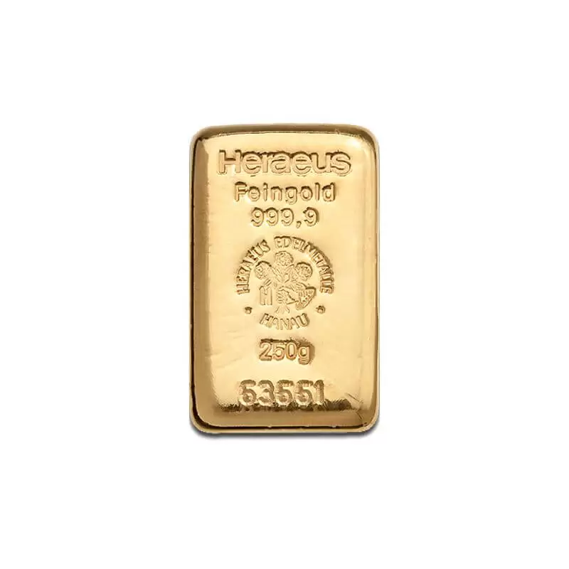 Sztabka złota 250 gram złota