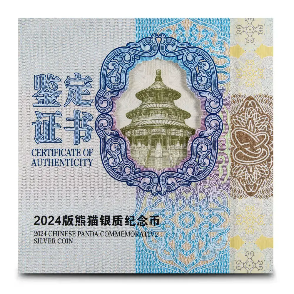 Srebrna moneta Chińska Panda 2024 PROOF - 150 gram srebra