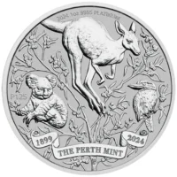 Perth Mint – 125. rocznica powstania, 1 uncja platyny
