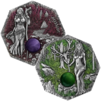 Kolekcja 2 srebrne monety Witchcraft Herbalist, Seeress - 2 x 2 uncje srebra