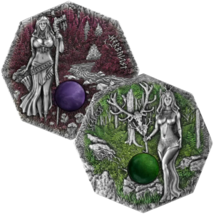 Kolekcja 2 srebrne monety Witchcraft Herbalist, Seeress - 2 x 2 uncje srebra
