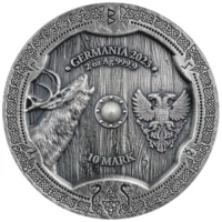 Kolekcja 4 srebrne monety, Valkyries Hildegard, Solveig, Arnhild, Ostara – 4 x 2 uncje srebra