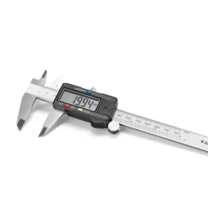 Suwmiarka cyfrowa z wyświetlaczem LCD ma zakres pomiarowy od 0 do 150 mm (6 cali)