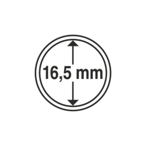 Kapsułka na monetę o średnicy wewnętrznej 16,5 mm