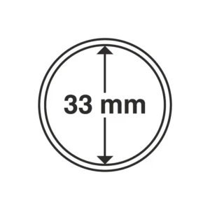 Kapsułka na monetę o średnicy wewnętrznej 33 mm