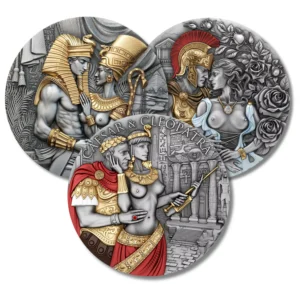 Kolekcja 3 srebrne monety, Potęga miłości T&S coins- 3 x 2 uncje srebra