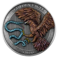 Srebrna moneta Malta Golden Eagle 2024 - 2 uncje srebra