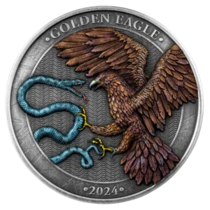 Srebrna moneta Malta Golden Eagle 2024 - 2 uncje srebra