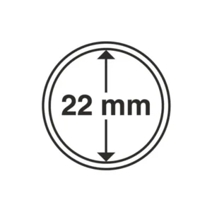 Kapsułka na monetę o średnicy wewnętrznej 22 mm
