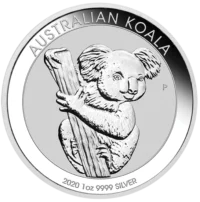 Srebrna moneta Australijski Koala 2020 - 1 uncja srebra