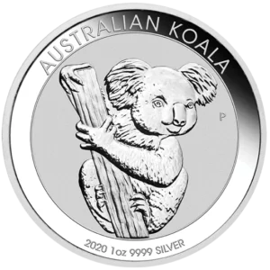 Srebrna moneta Australijski Koala 2020 - 1 uncja srebra