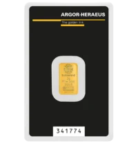 Sztabka złota Argor-Heraeus 2 gramy