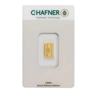 Sztabka złota C-Hafner 1 gram