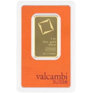 Sztabka złota Valcambi 1 uncja