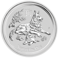 Srebrna moneta Lunar II Rok Psa 2018 - 1 uncja srebra