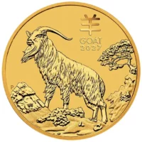 Złota moneta Lunar III Rok Kozy 2027 – 1/10 uncji złota